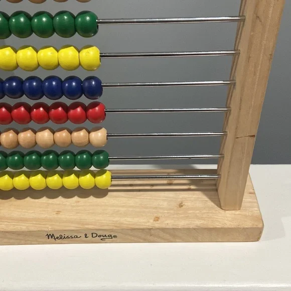 MELISSA & DOUG wooden Abacus math learning tool - Picture 2 of 7